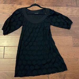 Black, 3/4 sleeve dress